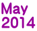 May 2014 